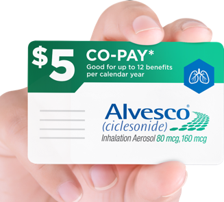 Alvesco (ciclesonide) $5 Co-Pay Card